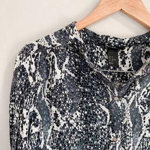 Snake Print Blouse
